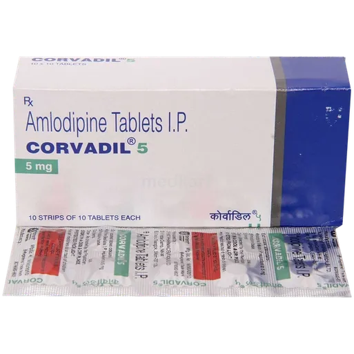 corvadil 5mg tablet 10's